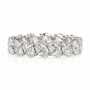 The Oval-Cut Eternity Band | Lab-Grown Diamonds