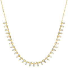 Baguette Diamond Chain Necklace