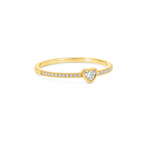 Heart-Shaped Diamond Ring