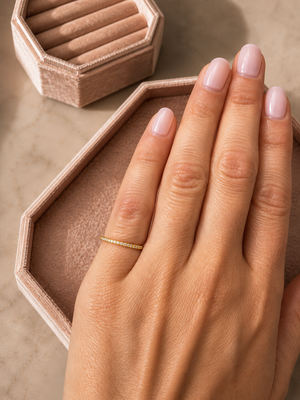 Pave Diamond Pinky Ring