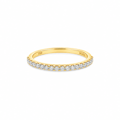 Half Eternity Paved Diamond Ring
