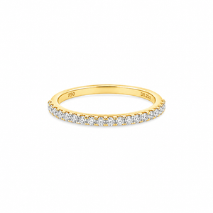 Half Eternity Paved Diamond Ring