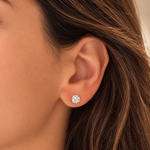 1 CTW Lab-Grown Diamond Studs | 3-Prong Martini Setting