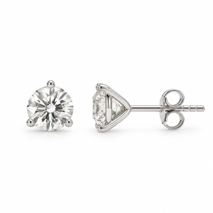 1 CTW Lab-Grown Diamond Studs | 3-Prong Martini Setting