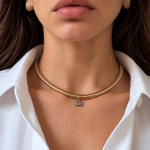 The Georgian Emerald Cut Lab Grown Pendant