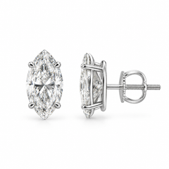 The Marquise Solitaire Studs | 3 CTW Lab-Grown Diamonds
