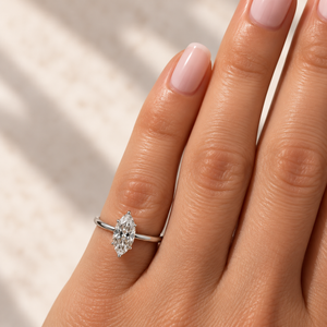 The Marquise-Shaped Pinky Ring | Lab-Grown Diamond
