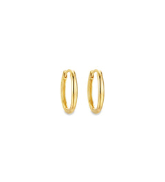 Mini Gold Oval Hoops