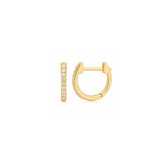 Mini Pavé Huggie
