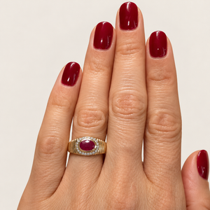 The Ruby Signet Cocktail Ring