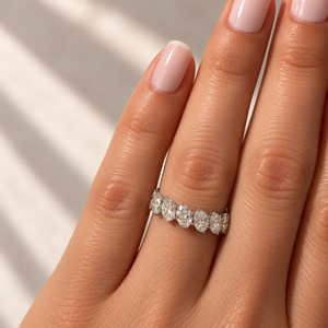 The Oval-Cut Eternity Band | Lab-Grown Diamonds