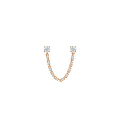 The Single Side Rope Chain Earring