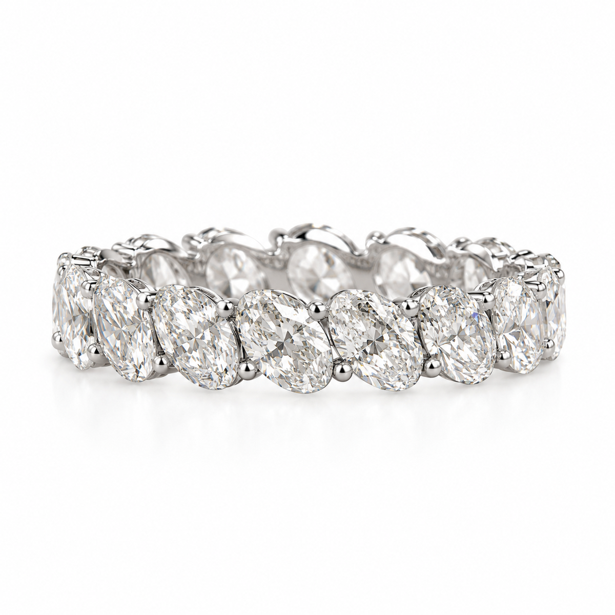 The Oval-Cut Eternity Band | Lab-Grown Diamonds