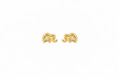 Baby Elephant Diamond Studs
