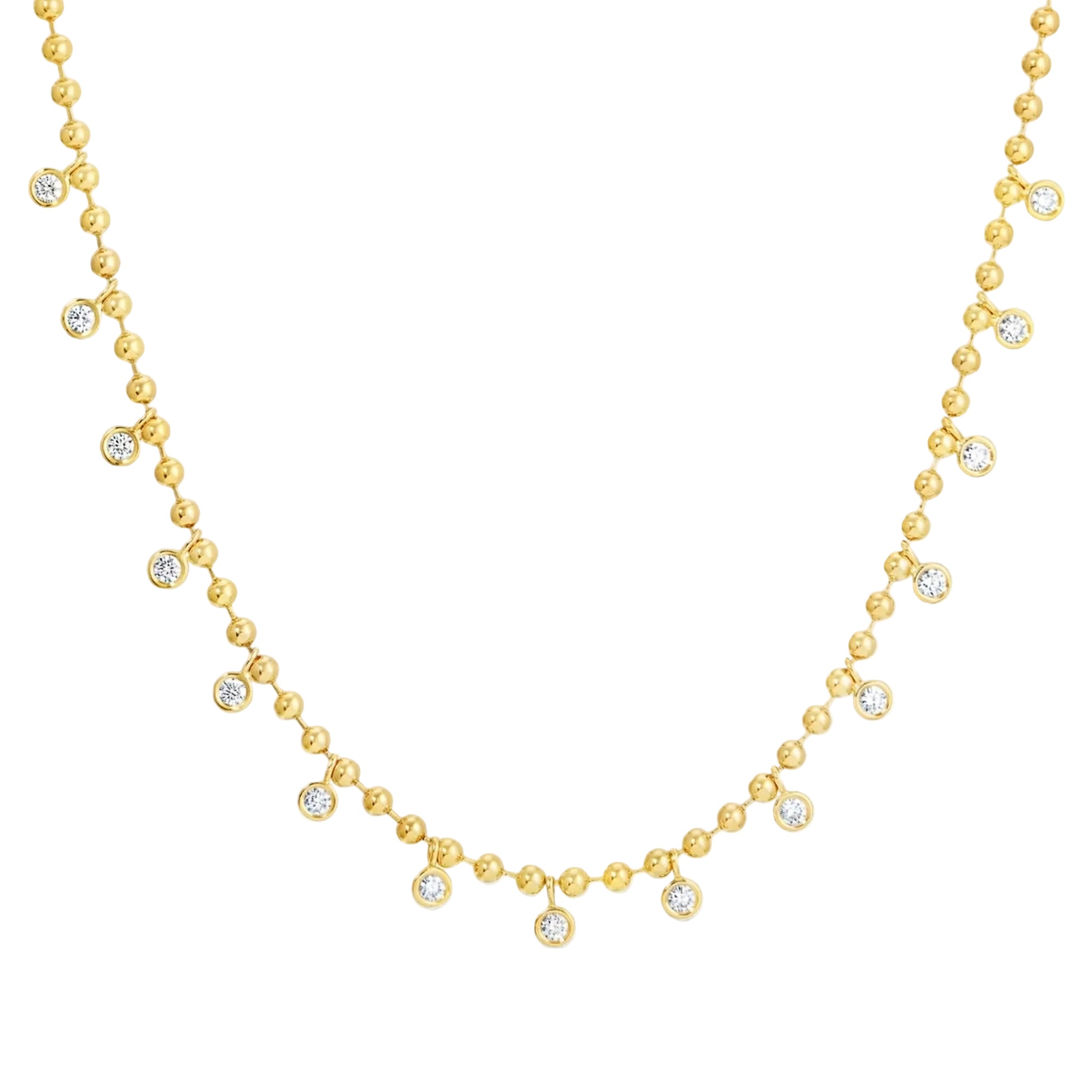 Bead Diamond Necklace
