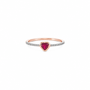 Heart-Shaped Ruby Ring