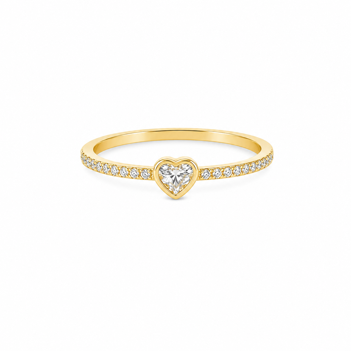 Heart-Shaped Diamond Ring