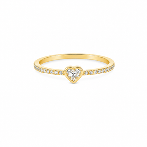 Heart-Shaped Diamond Ring