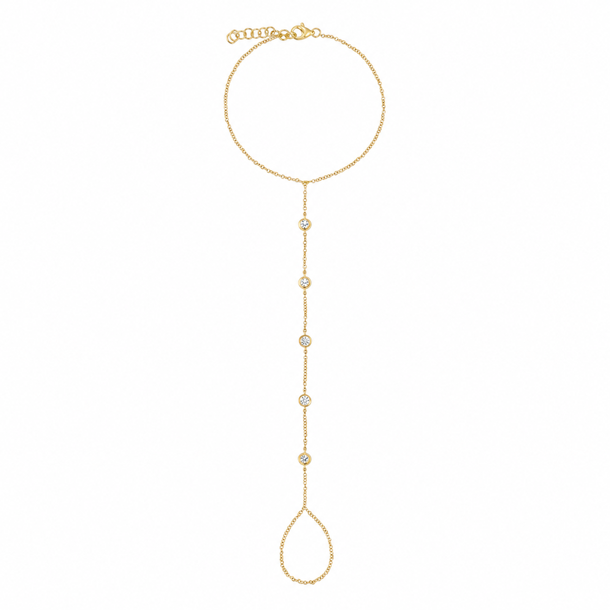 Lab Grown Diamond Hand Chain Bracelet