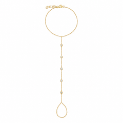 Lab Grown Diamond Hand Chain Bracelet