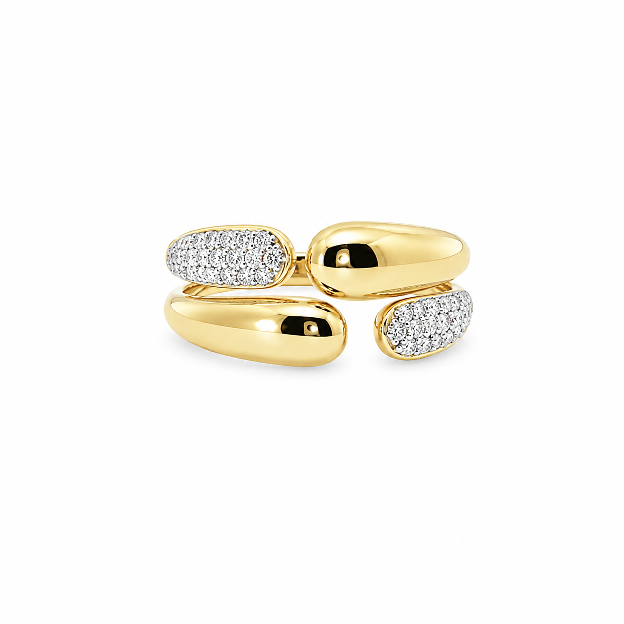 Double Pave Dome Ring