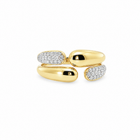 Double Pave Dome Ring