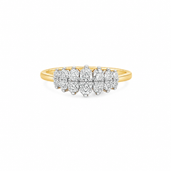 Double Row Eternity Round Diamond Ring
