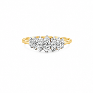 Double Row Eternity Round Diamond Ring