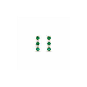 Dash Emerald & Diamond Stud