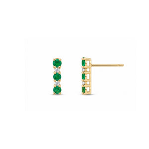 Dash Emerald & Diamond Stud