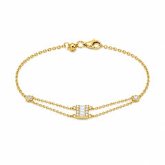 Diamond Accent Double Chain Bracelet