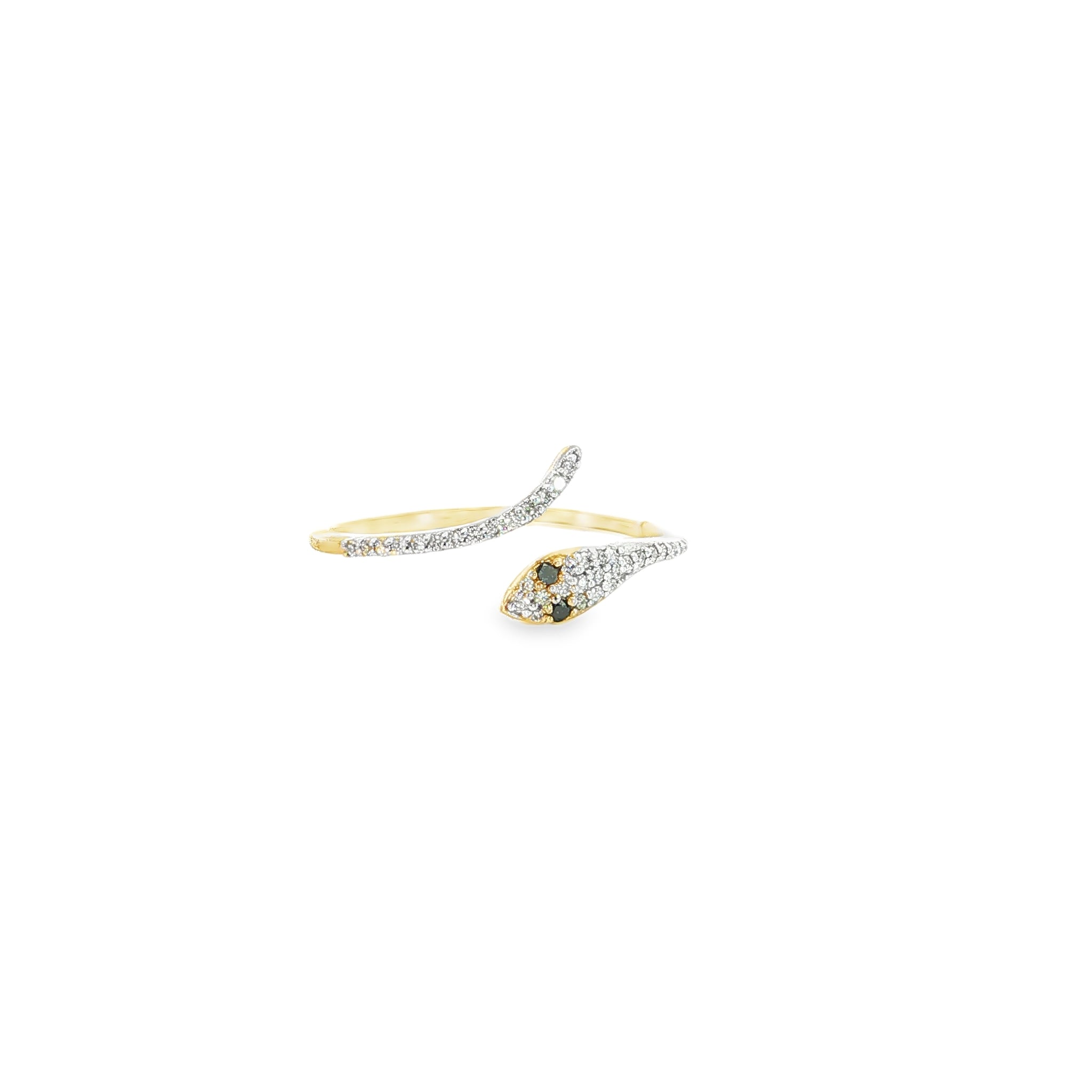 Diamond Serpent Wrap Ring
