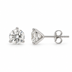 1 CTW Lab-Grown Diamond Studs | 3-Prong Martini Setting