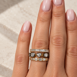 The Georgian-Inspired Five-Shapes Diamond Band