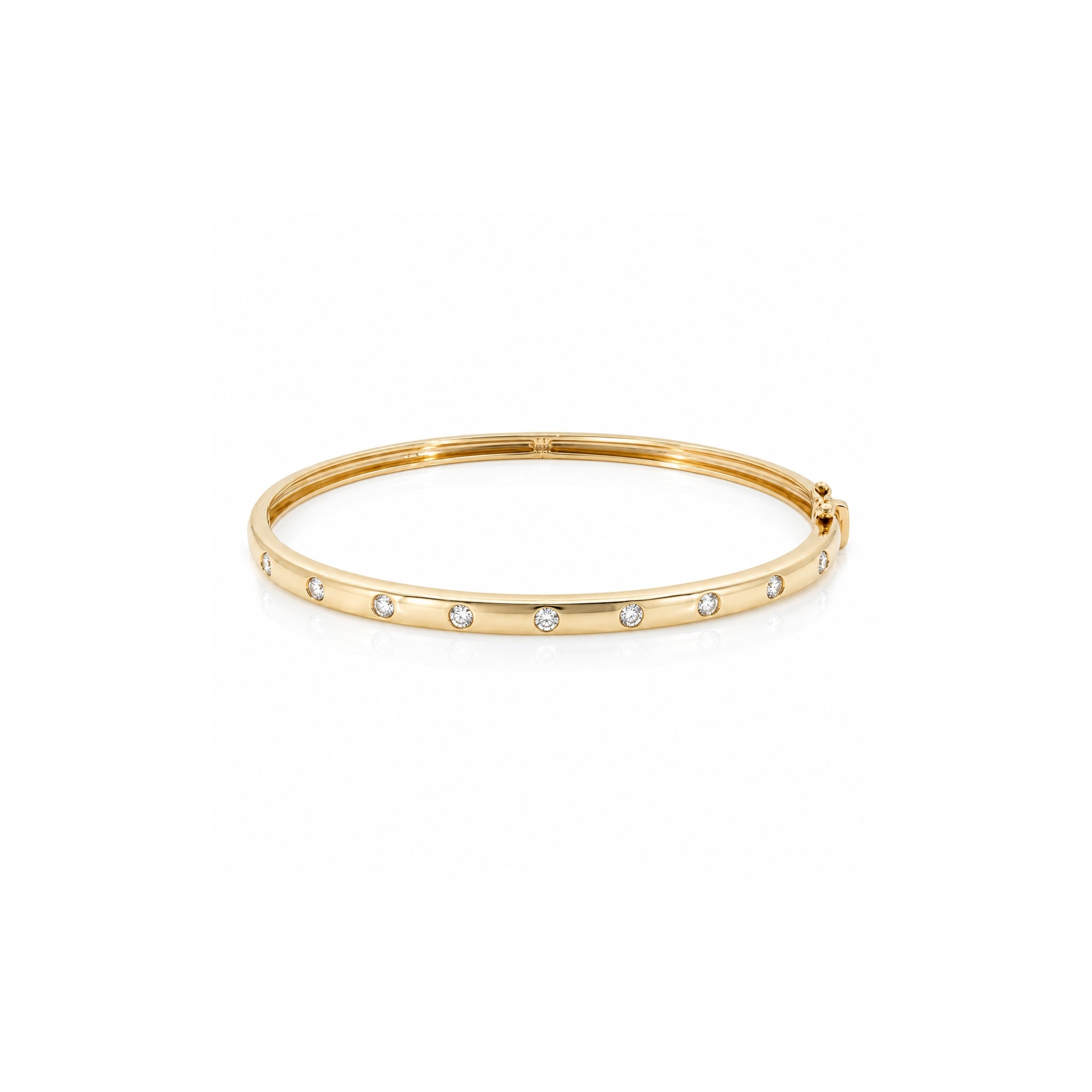 Gold Diamond Bangle