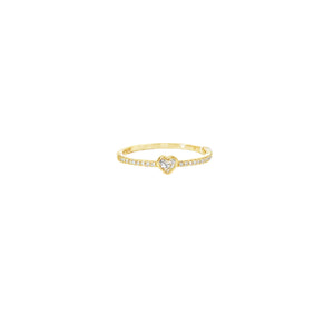 Heart-Shaped Diamond Ring