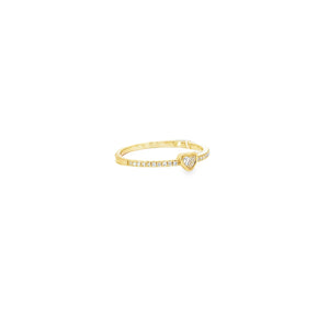 Heart-Shaped Diamond Ring