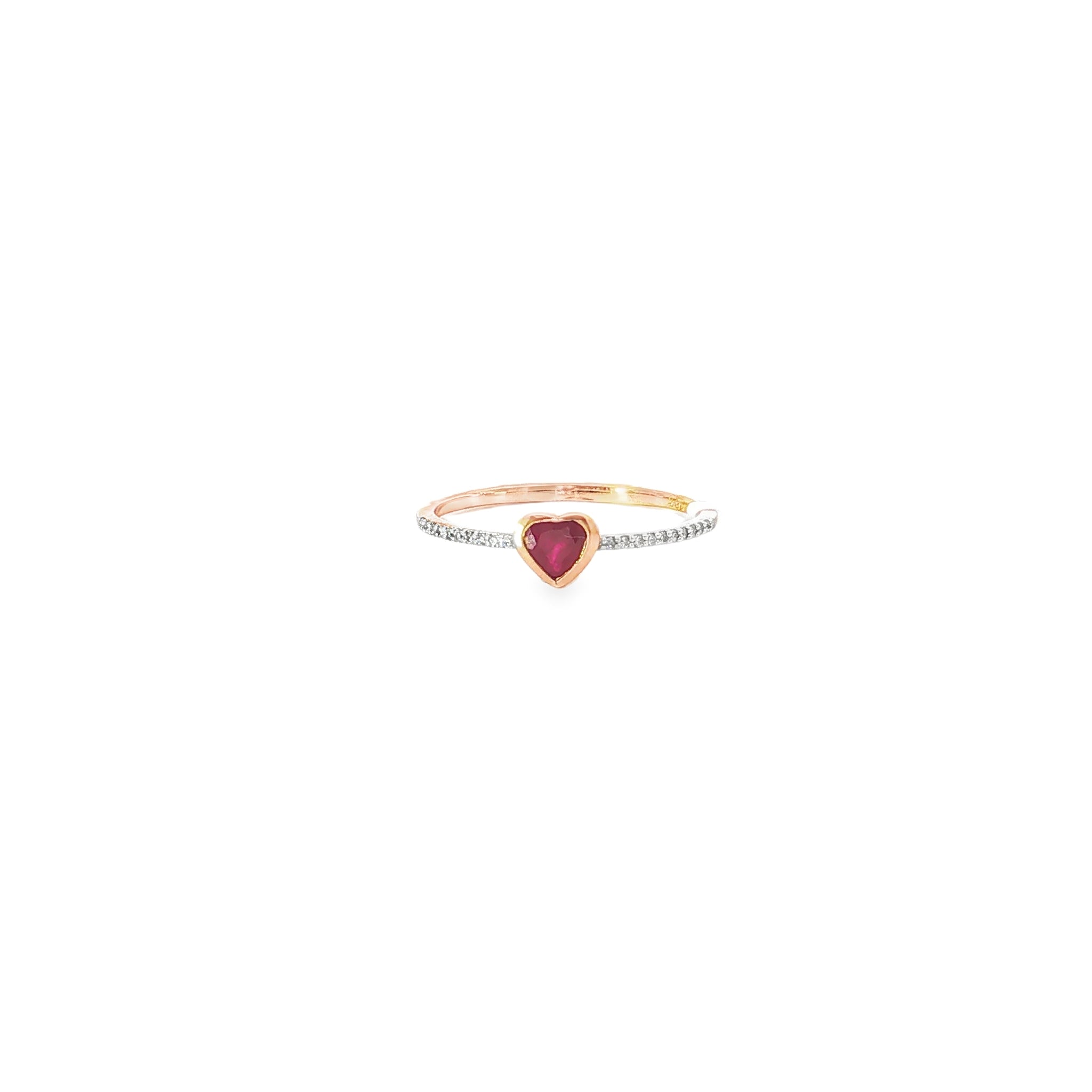 Heart-Shaped Ruby Ring