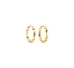 Mini Gold Round Hoops