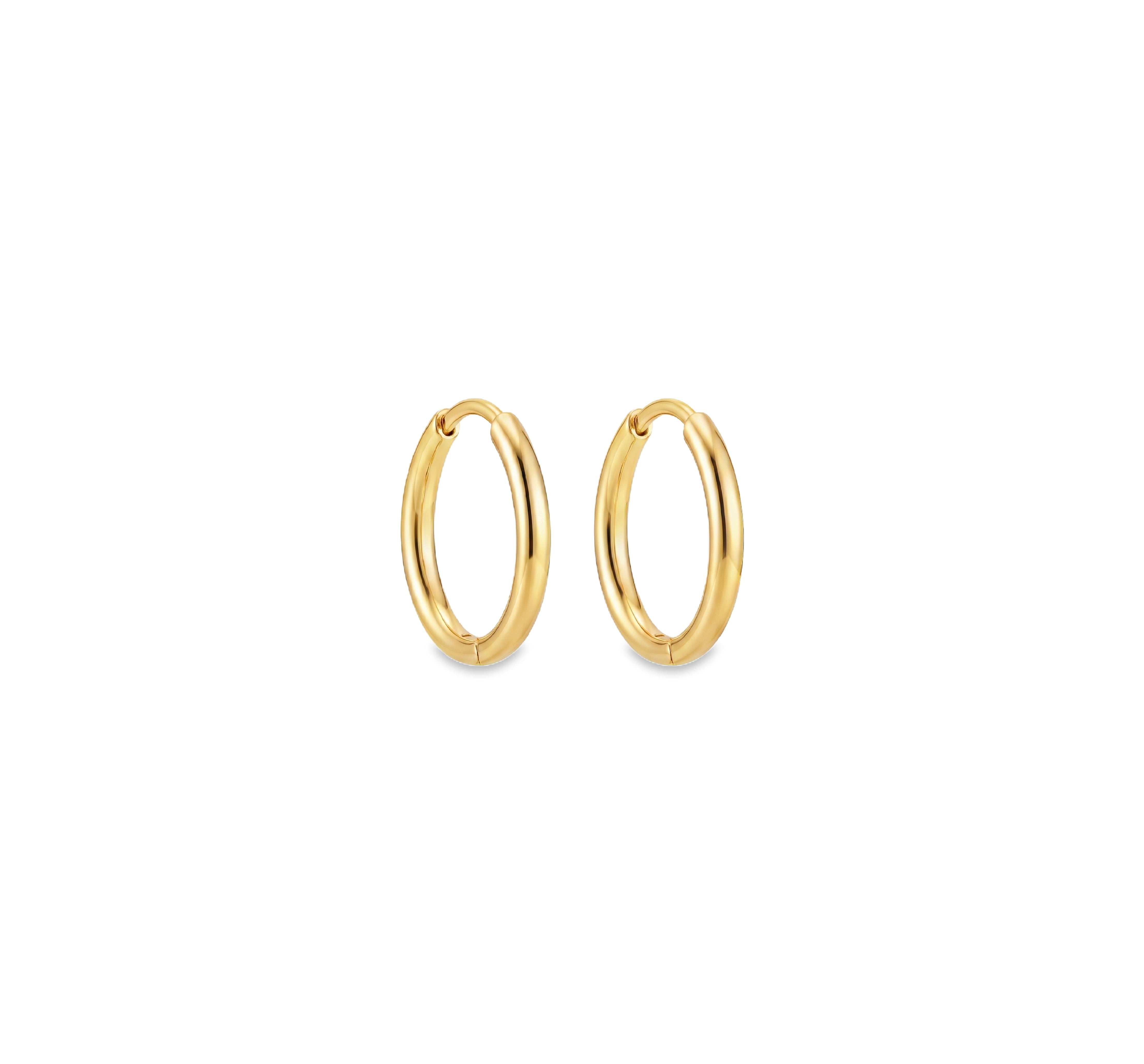 Mini Gold Round Hoops