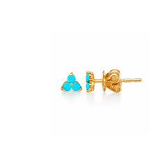 Mini Trio Turquoise Stud