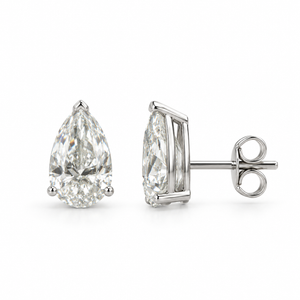 The Pear Solitaire Studs | 6 CTW Lab-Grown Diamonds