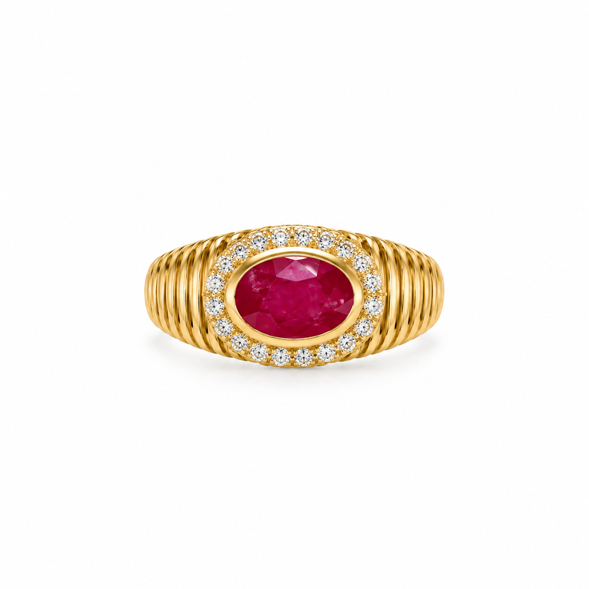 The Ruby Signet Cocktail Ring