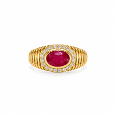 The Ruby Signet Cocktail Ring