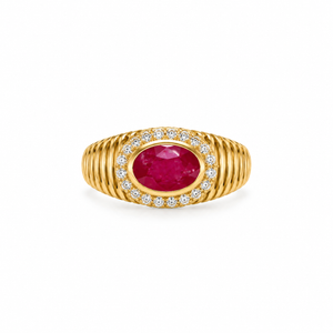 The Ruby Signet Cocktail Ring