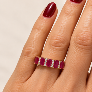 The Ruby & Diamond Eternity Band