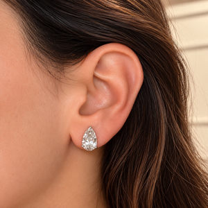 The Pear Solitaire Studs | 6 CTW Lab-Grown Diamonds