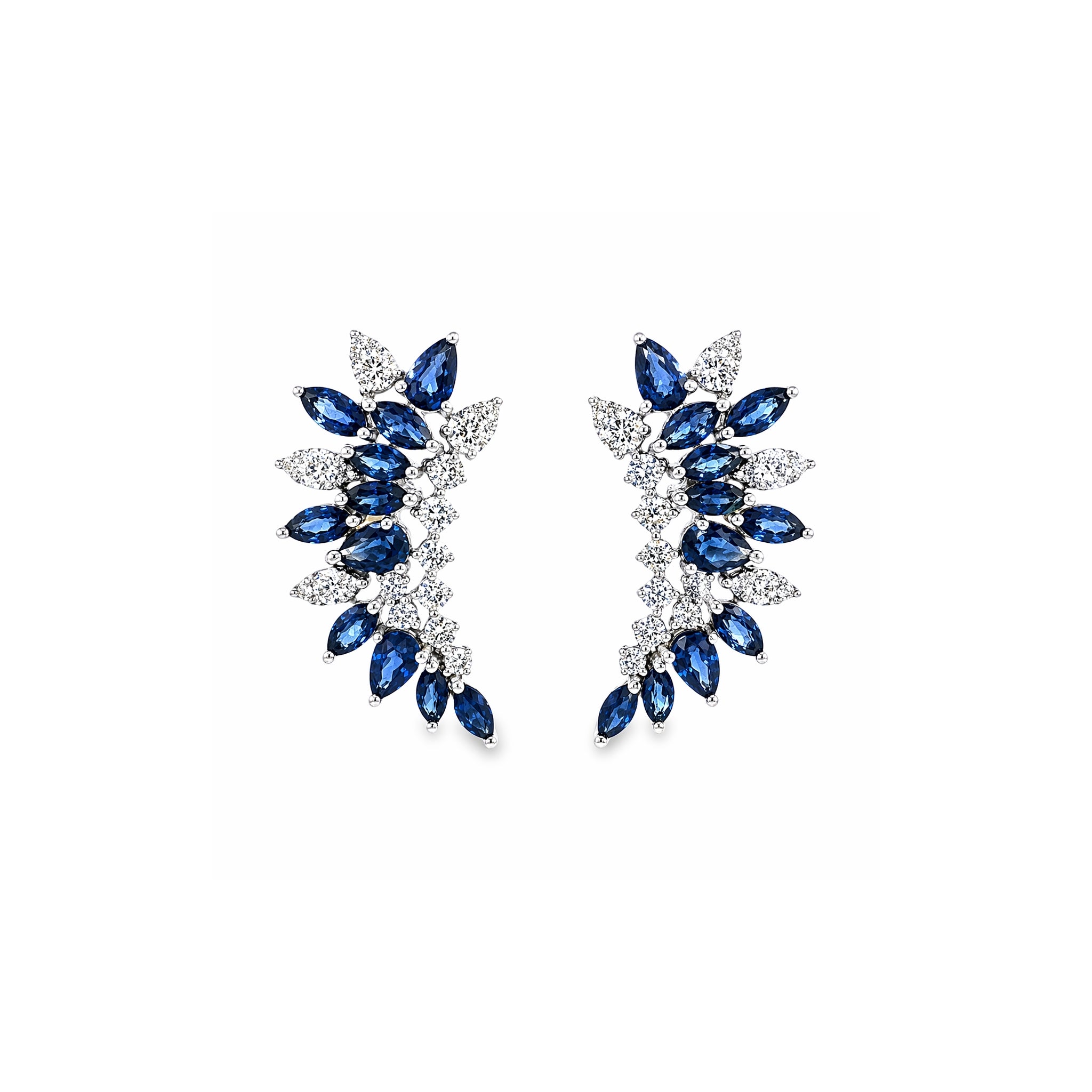 The Marquise Sapphire and Diamond Climbers