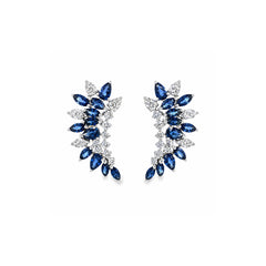 The Marquise Sapphire and Diamond Climbers