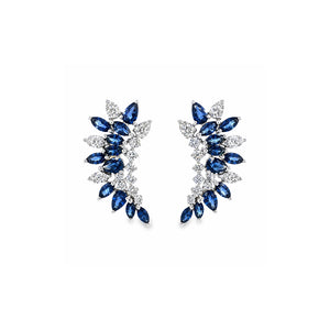 The Marquise Sapphire and Diamond Climbers